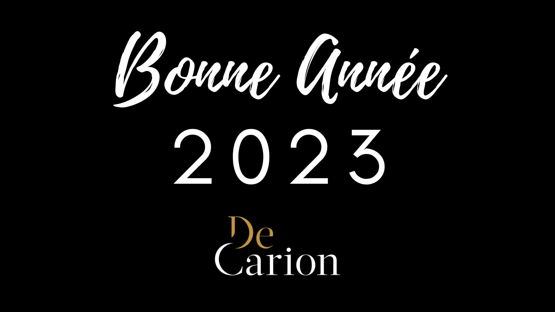 Bonne année 2023 | DeCarion Gestion Privée